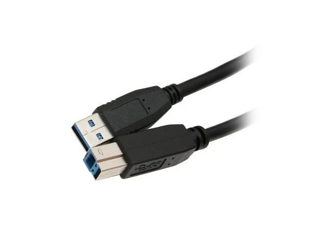 10FT (10 Feet) Black SuperSpeed USB 3.0 A Male to B Male Cable - Image 2 of 3