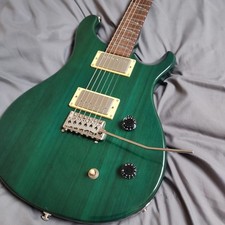 PRS SE Santana 2 humbucker emerald green with tremolo electric guitar