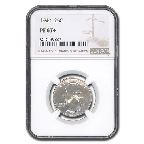 1940 Washington Quarter PF-67+ NGC