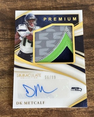 2020 Panini Immaculate Collection DK Metcalf Premium Patch Auto #/99 Seahawks