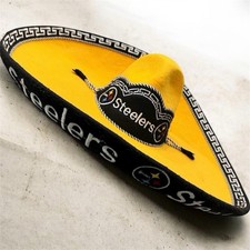 Pittsburgh Steelers Mexican Charro Hat Sombrero Mariachi Adult Unisex One Size