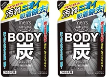KOSE Men's Softymo Body Soap Charcoal Refill 400ml x 2 Japan