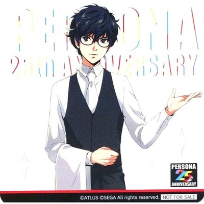 Protagonist Persona 5 Coaster Sega Collabo Cafe Persona 25th Anniv Japan U710