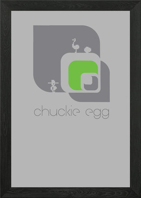 Chuckie Egg Framed Wall Art Poster Canvas Print Picture