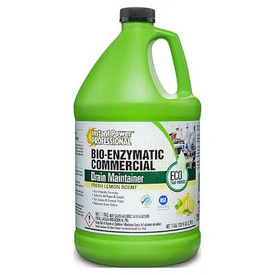 Instant Power Professional 8881 Drain Cleaner, Jug, 1 Gal, Liquid, Lemon