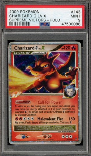 Pokemon Charizard G LV.X Holo Supreme Victors 143/147 PSA 9 Mint