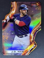 2021 Bowman's Best #HW-20 J.D. Martinez Heatwave Die Cut Boston Red Sox