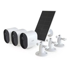 Arlo VMK4360P-1SCNAS Pro 5S 2K Spotlight Camera 3 Cameras  1 Solar Panel, White
