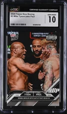 2024 Topps Now Boxing Mike Tyson/Jake Paul #3 CGC 10