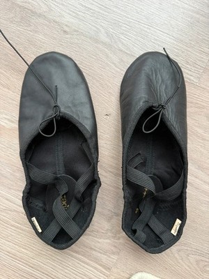 Repetto Gymnastik Turn Ballettschuhe Schläppchen Gr 39 Schwarz getragen