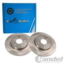 2x RAP BRAKES BREMSSCHEIBEN 280mm VOLL HINTEN passend für FORD MONDEO JAGUAR X-T
