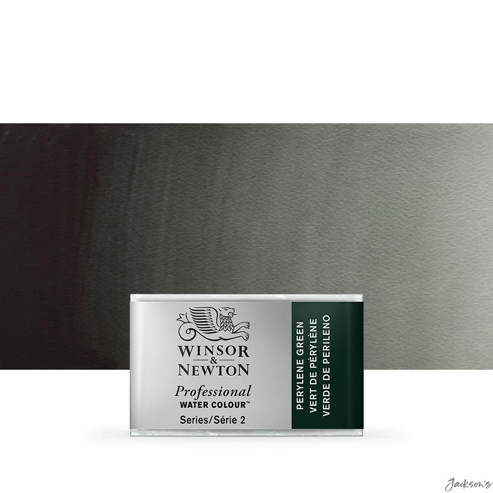 Winsor & Newton Professional Watercolour Full Pan Perylene Green Artist Paint