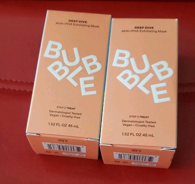 Bubble Skincare Deep Dive AHA + PHA Exfoliating Mask Step 2 1.52oz NEW IN BOX