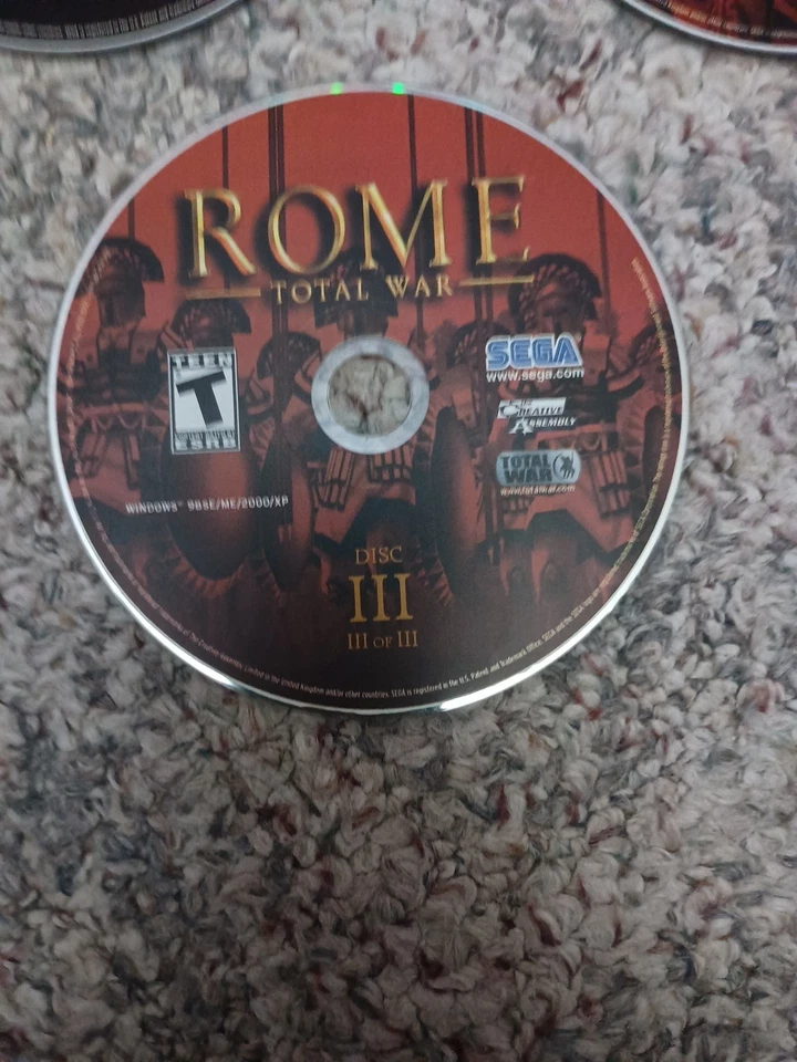 3 Disc Set Total War Rome II (PC, 2013) Discs Only Sega - Image 4 of 4