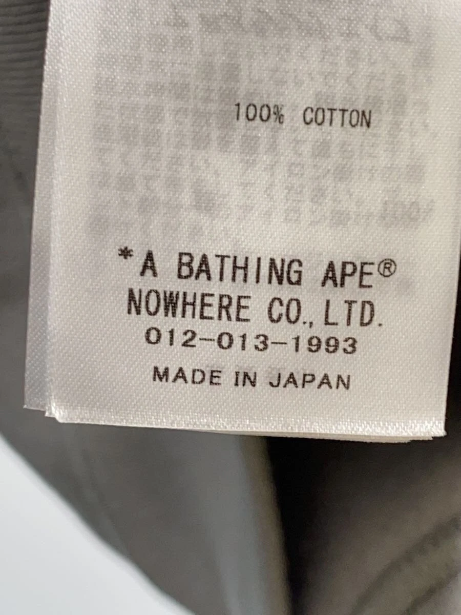 A BATHING APE (BAPE) Felpa con cappuccio e zip BAPE A BATHING APE grigia XL cotone #ED AZA