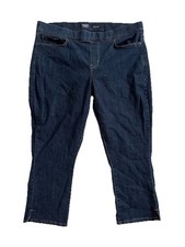 Signature Levi Strauss Gold Label Womens Pull-on Capri Jeans Blue Size 18 W34