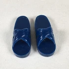 Vintage 90s Barbie Ken Doll Dark Blue Slide Sandals Shoes Doll Accessories