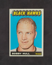 1965-66 TOPPS BOBBY HULL HOCKEY CARD #59 CHICAGO BLACK HAWKS HOF NHL - EX+