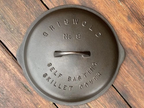 Griswold Cast Iron #8 Fully Marked Low Dome Skillet Lid