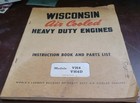 Wisconsin Air Cooled Heavy Duty Engines Instruction Book/Parts Model VH4D MM267B — photo 1