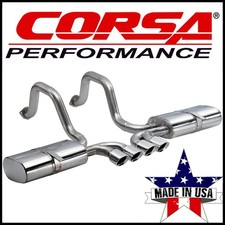 Corsa Sport 2.5" Axle-Back Exhaust System fits 97-04 Chevy Corvette Z06 5.7L V8