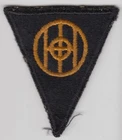 WW2 era US Army 83rd Infantry Division Patch Insignia Military Green Back