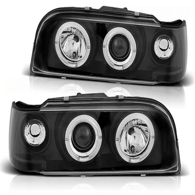 Tuning Tec LED Angel Eyes Combinés Phares Avant Volvo 850 92-96 Noir - Photo 1/2