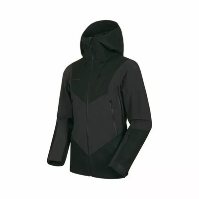 MAMMUT CAMBRENA HS SKI SNOWBOARD BLACK COAT JACKET THERMO HOODED 1010-27240 SZ M