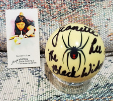 Jeanette Lee Signed Cue Ball The Black Widow Pool Billiards Player