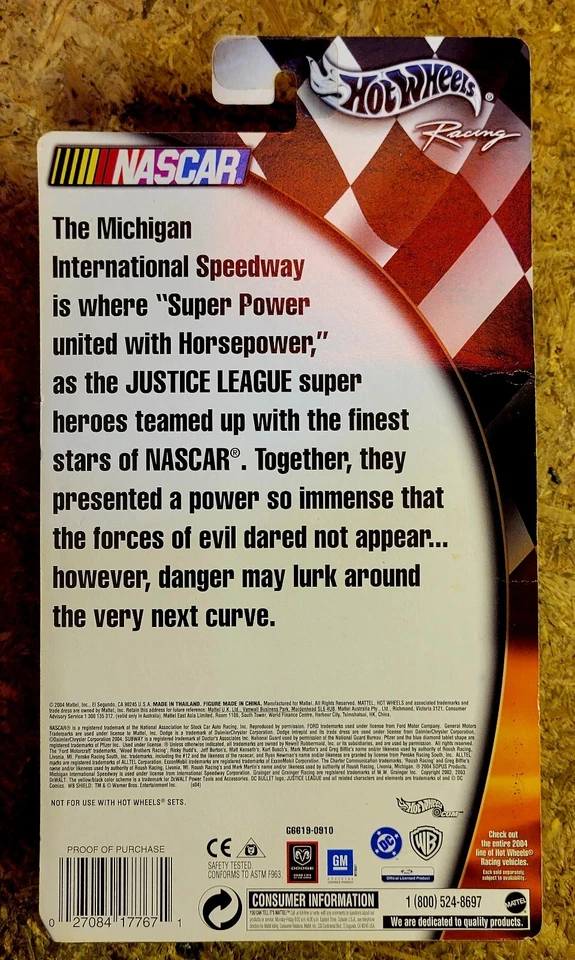 ¡NUEVO COCHE SUPERMAN EDICIÓN ESPECIAL HOTWHEELS RACING NASCAR KURT BUSCH! S194 Foto 2 de 2