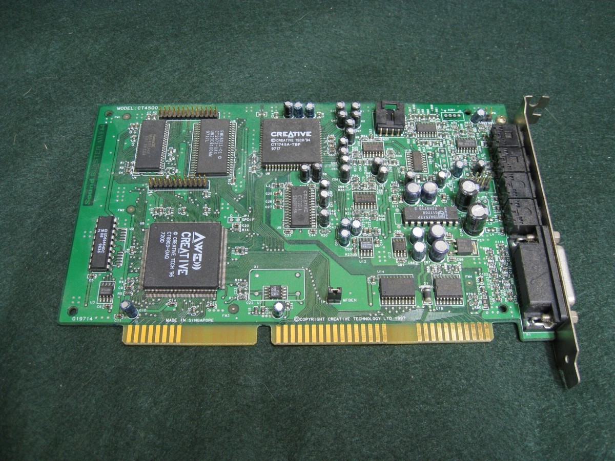 Creative Labs Sound Blaster AWE64 ISA 16 Bit Sound Card CT4500 | eBay