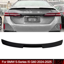 Gloss Black Rear Trunk Spoiler Wing Lip Fits For BMW G60 530i 540i i5 2024-2025