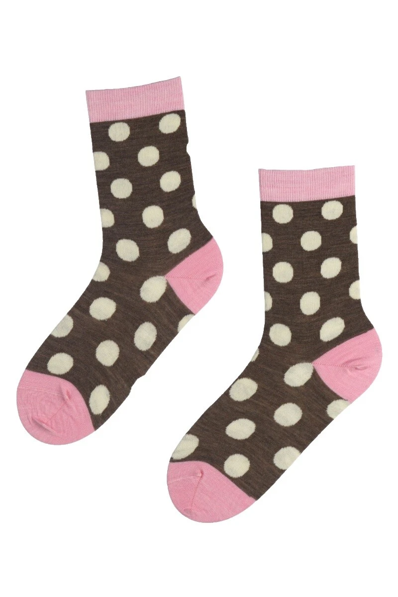 Calcetines de Lana Merino Polka Dot para Mujeres