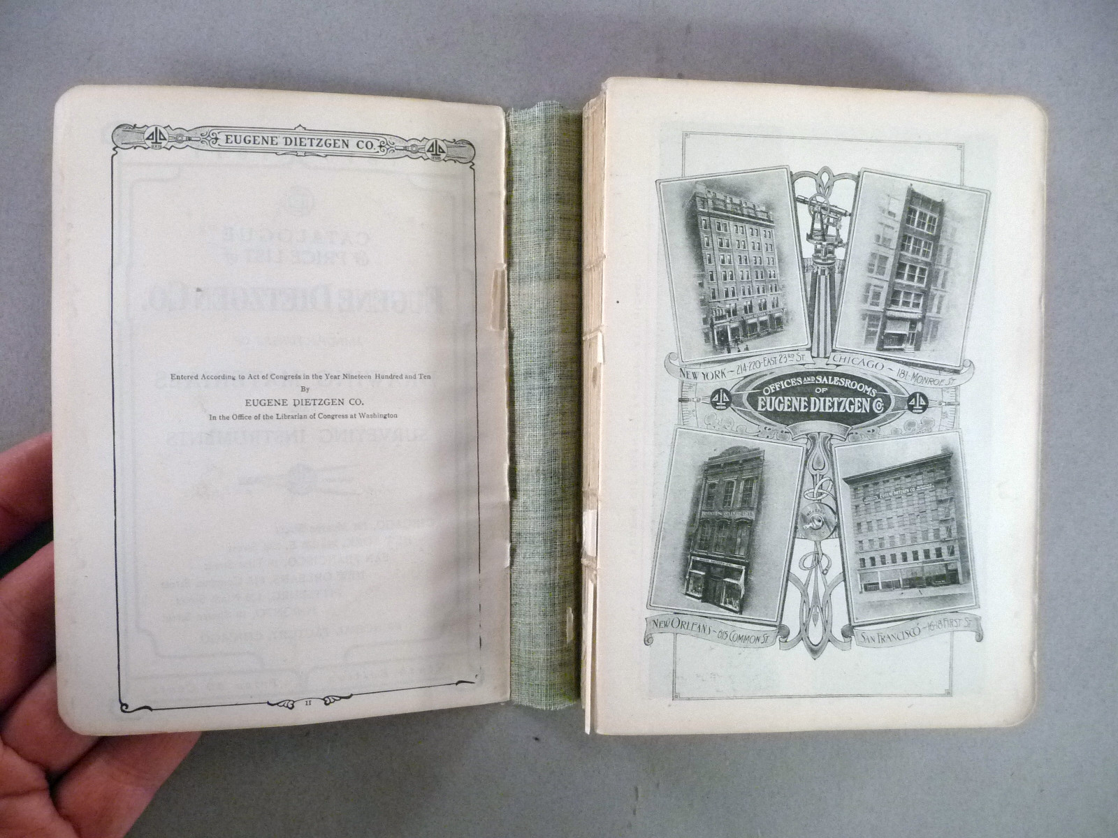 Dietzgen CATALOG 19101911 9th Edition Drawing & Surveying