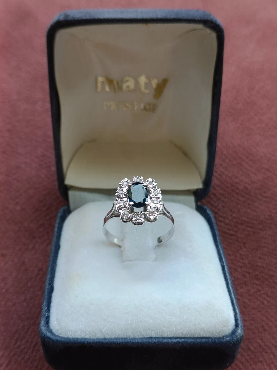 Bague Or Jaune 18 Carats Avec Diamants 0.75 Carat - Taille 57 - Occasion Très Bon état