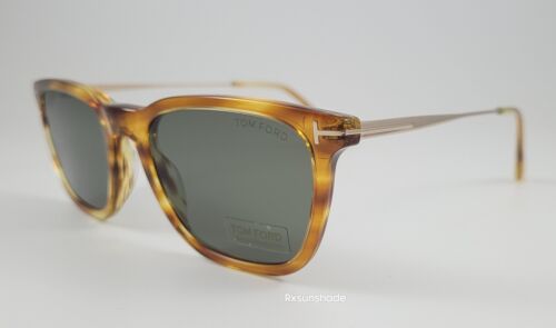 Tom Ford Sunglasses NEW TF 625 Amaud-02 Color 47A Brown Gold Square Size 53 Mens - Afbeelding 1 van 6