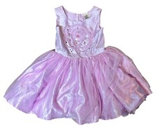 Disney Store Belle Party Tutu Dress Girl Fancy Dress Princess Pink Sz 7/8 Medium