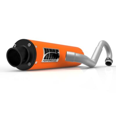 HMF Performance Orange Full System Exhaust Turn Down Black Cap Predator 03-07