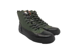 Hunter Unisex Target Dipped Canvas High-Top Sneakers Green/Black Size M8/W10