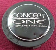 Concept One Wheels Flat Gloss Black Custom Wheel Center Cap 3744 1