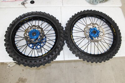 2013 KTM 125 SX Faster USA Billet Hub Excel Wheel Set 21 19 BLK Husqvarna 150 TC