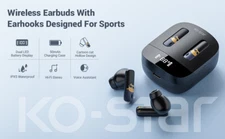 Wireless Bluetooth 5.3 Earbuds with Mic & Charging Case – Black