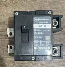 BWH2200 - EATON 200A AMP 2P POLE 25kA@120/240V BOLT ON MAIN CIRCUIT BREAKER - U