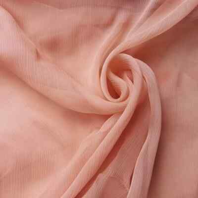 55''Wide Solid Silk Crinkled Chiffon Fabrics Scarf Material Silk Georgette Crepe