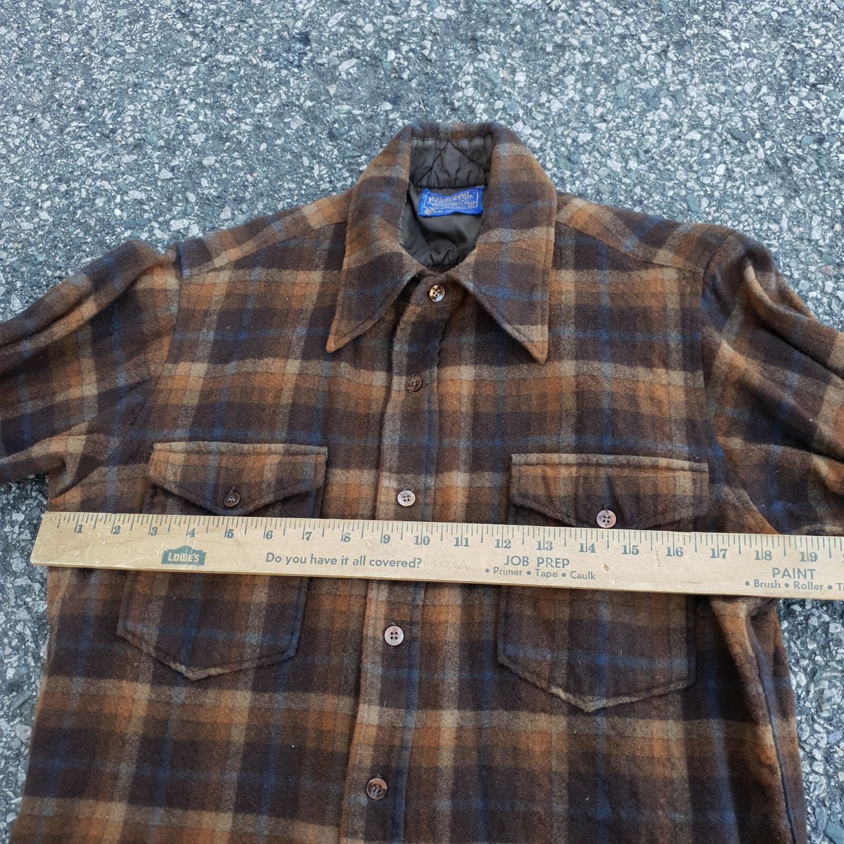 Vintage 70s Pendleton Field Shirt Button Up Flannel Plaid Vintage 70s Pendleton Field Shirt Button Up Flannel Plaid