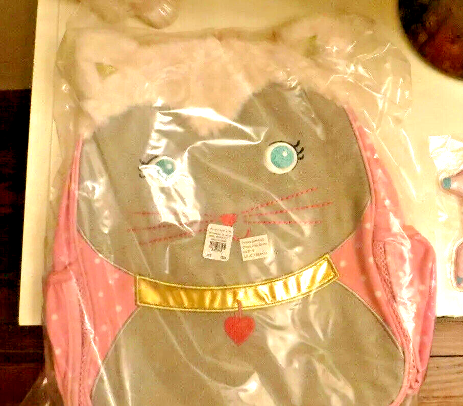 PONY Zaino scuola ceramica fienile glitter Disney principessa gatto rosa viaggio BAg ? .