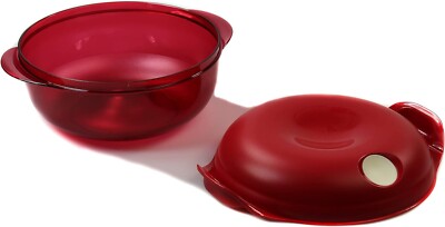 Tupperware Micro Fix 1,5 L  Mikrowellengeschirr Teller Ventil Rot- Neu !!!!