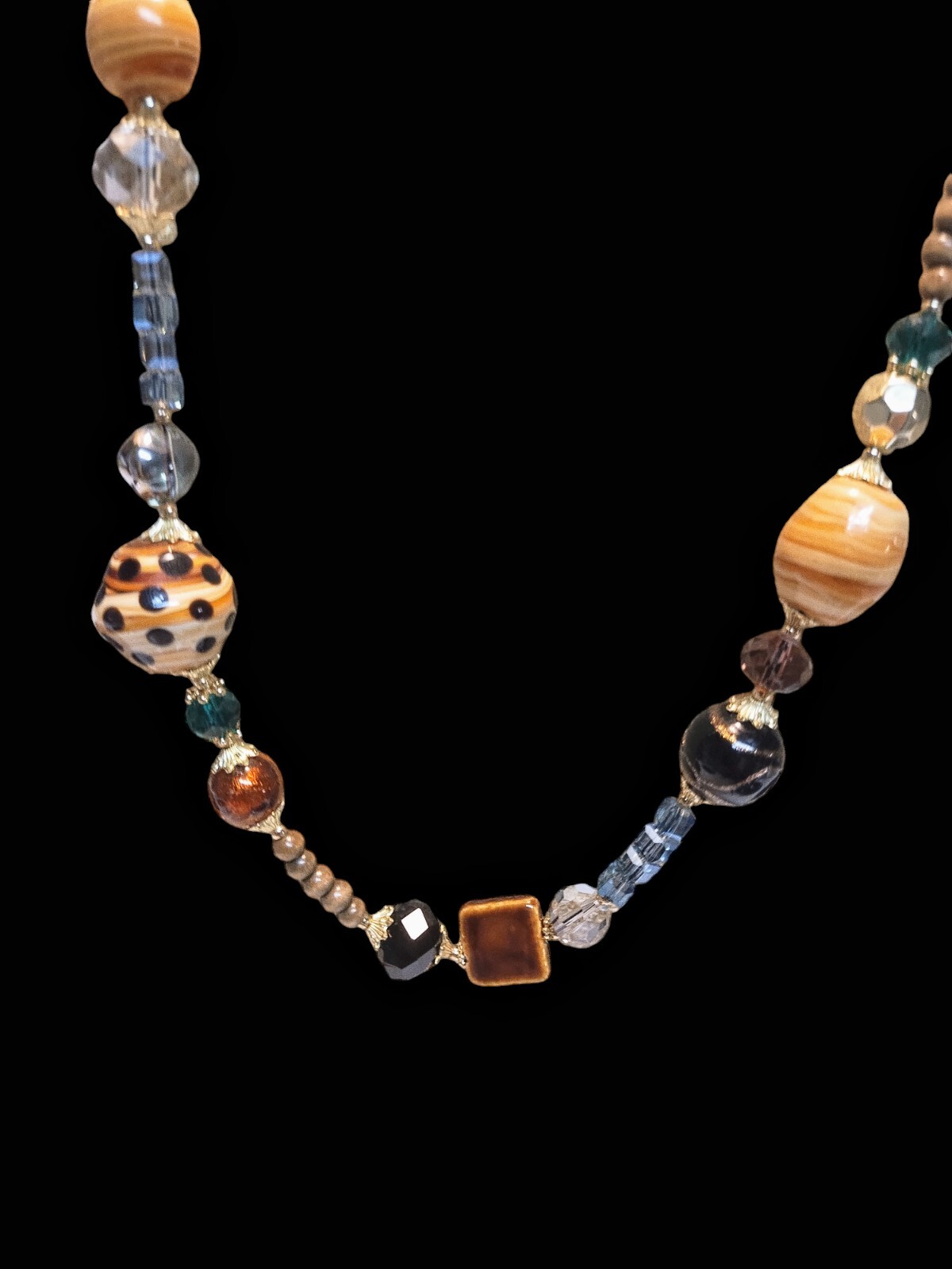 Premier Designs GLASS ROOTS Longer Style Necklace w Glass, Ceramic ...