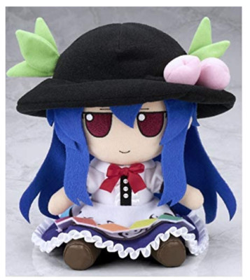 Touhou Project Plüsch 44 Hinanawi Tenshi & Abzeichen Puppe Stofftier GESCHENK...