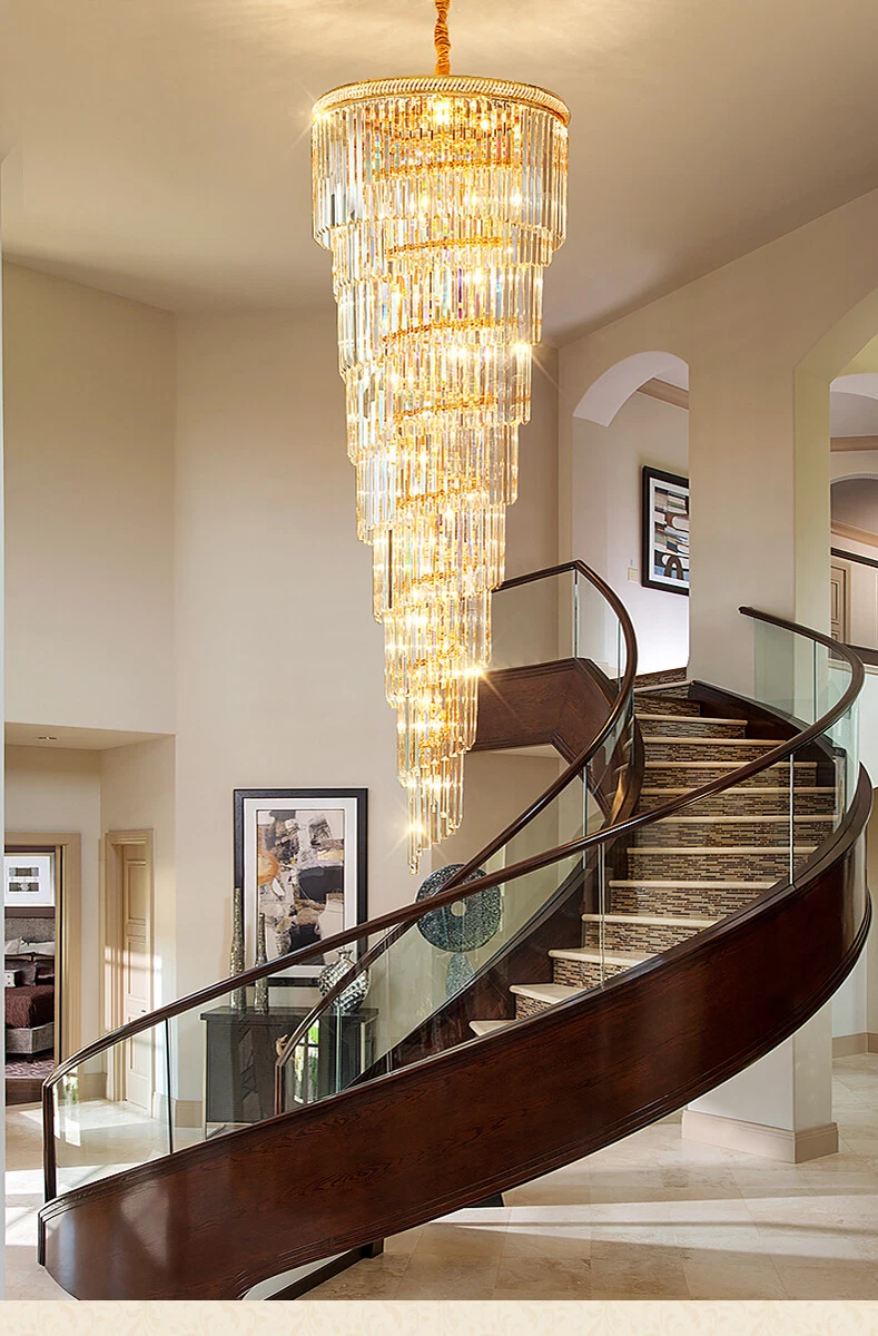 Led staircase chandelier deals